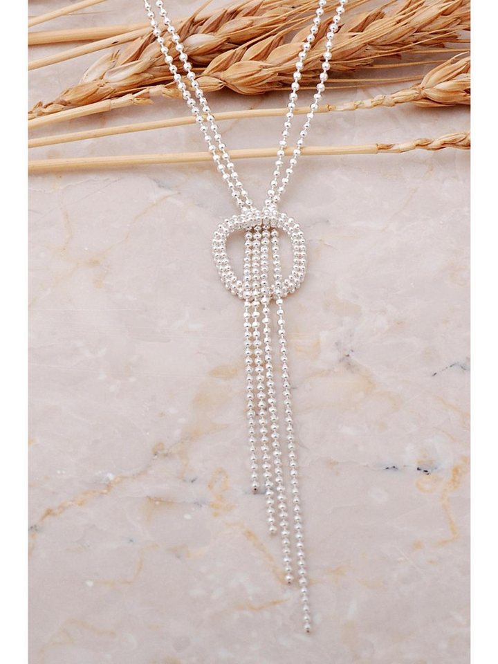 Nisan Kette und Anhänger Set, Italienische Damen Halskette aus Silber – Design mit langen Anhängern von Nisan