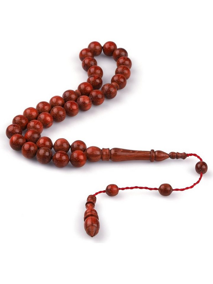 Nisan Ketten und Armband Set, Von Meisterhand gefertigter Kan-Holz Tasbih, 10 mm Istanbul Schnitt von Nisan
