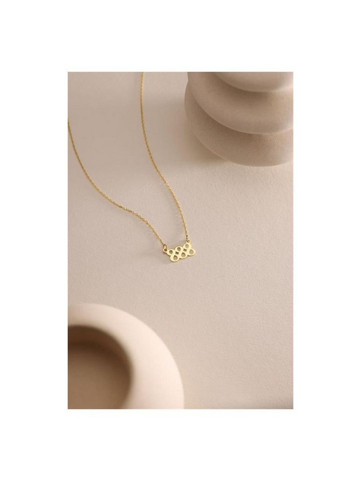 Nisan Ohrring-Set, 925 Silber Halskette mit Goldplattierung – Engelszahl 444 Anhänger von Nisan