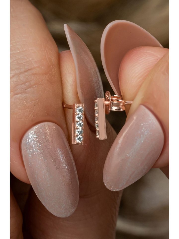 Nisan Ohrring-Set, 925 Silber Ohrstecker, Damen Minimalistisches Stab Design mit Zirkonia von Nisan