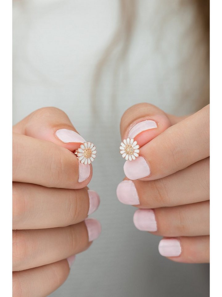 Nisan Ohrring-Set, 925 Sterling Silber Damen Ohrringe – Kleine Gänseblümchen Ohrstecker von Nisan