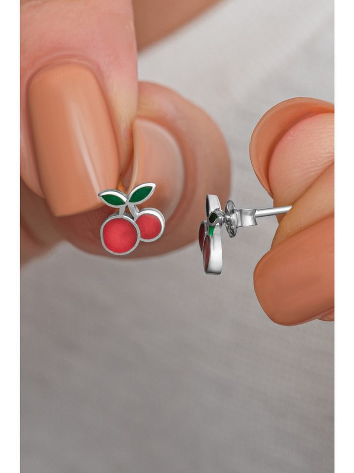 Nisan Ohrring-Set, 925 Sterling Silber Ohrringe Damen – Kirsche Ohrstecker von Nisan