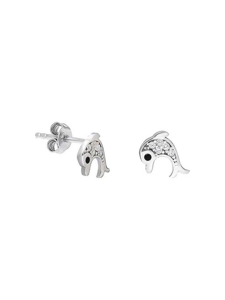 Nisan Ohrring-Set, 925 Sterling Silber Ohrstecker – Mini Delfin Design, Rhodium Plated von Nisan