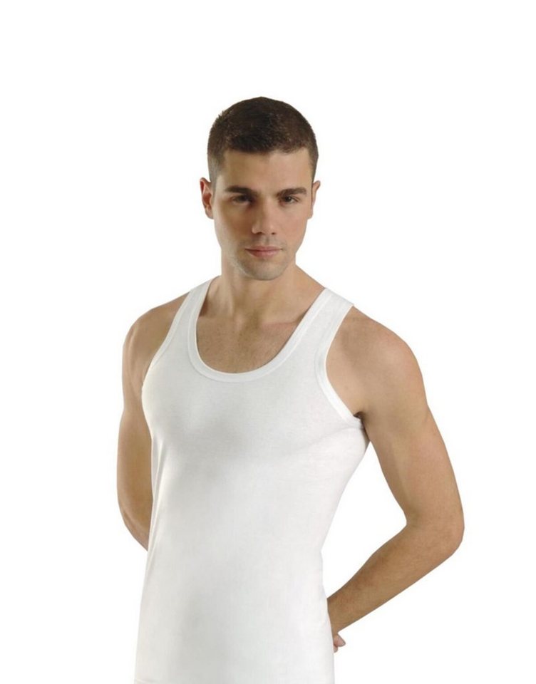 Nisan Unterhemd 4 Stück % 100 Baumwolle Herren Achselhemd Tank Top Tanktop Shirt von Nisan