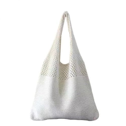 Nishiyuenyi 5 X Sommer Strand Dame Schulter Tasche Kausalen Handtasche Hand Tasche Frauen Totes Weiß von Nishiyuenyi