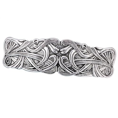 Nishiyuenyi 5 XVintage Stil Große Keltische Haar Clip Metall Haarspange Haar Decor Silber von Nishiyuenyi