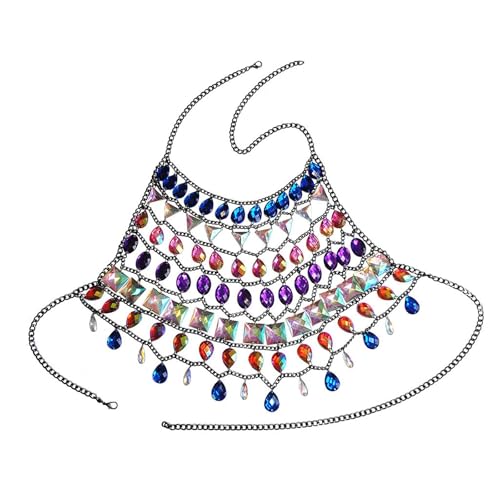 Nishiyuenyi BH Kette Neckholder Rückenfrei Neuheit Multicolor Elegante Bikini Kette von Nishiyuenyi