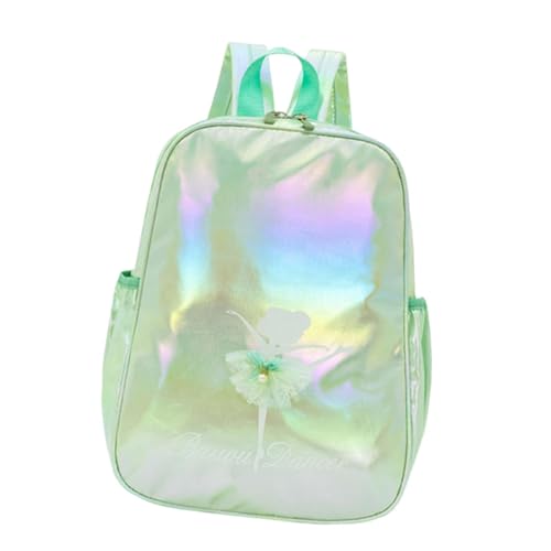 Nishiyuenyi Ballet Tanzrucksack für Mädchen mit Schuhfach Leichter Polyester Rucksack Strapazierfähige Sporttasche für Ballett Gymnastik Reisen, GrÜn von Nishiyuenyi