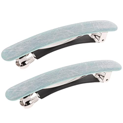 Nishiyuenyi Damen Haarclip Vintage Haarklammer Französische Clips Barrette Haarschmuck, Blau von Nishiyuenyi
