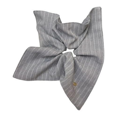 Nishiyuenyi Haargummi Zopfgummi Haarband Und Damen Haarschmuck Als Klassischer Kopfschmuck mit Französischem Streifenmuster Schonend für Haar für Formelle Und, Hellgrau von Nishiyuenyi