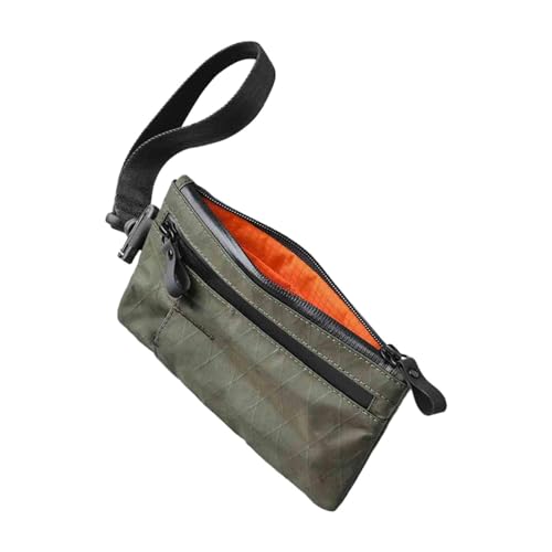 Nishiyuenyi Reißverschlusstasche Minimalistisch Wasserabweisend Kartenportemonnaie Heavy Duty Compact, GrÜn von Nishiyuenyi