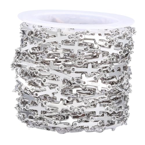 Nishiyuenyi Schmuckherstellungsketten, Schmuckzubehör, Edelstahl, 5 M, Einfach, Mehrzweck von Nishiyuenyi