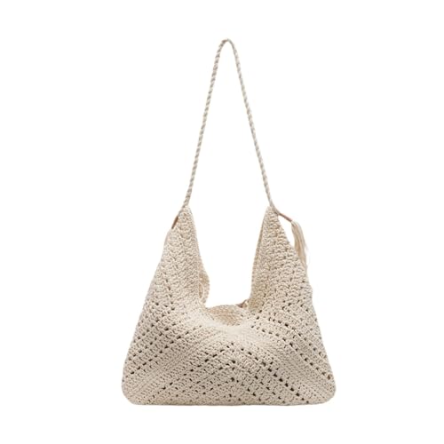 Nishiyuenyi Strandtasche für Frauen, Tragetasche für Sport Und Freizeit, Beige Weiß Nishiyuenyi Strandtasche für Frauen, Tragetasche für Sport Und Freizeit, Beige Weiß von Nishiyuenyi
