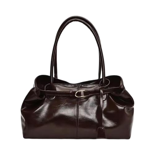 Nishiyuenyi Umhängetasche für Frauen Und Mädchen, Tragbare Handtasche für Freizeit Und Ausflüge, Dunkelbraun von Nishiyuenyi