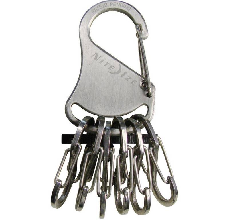 Nite Ize Schlüsselanhänger NITE Ize Schlüssel-Karabiner NI-KRS-03-11 KeyRack 6 S-Biner Silber 1 S von Nite Ize
