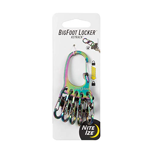 Nite IZE Bigfoot Locker KeyRack Stainless Steel - Spectrum, KLKBF-07-R3, Einheitsgröße von Nite Ize