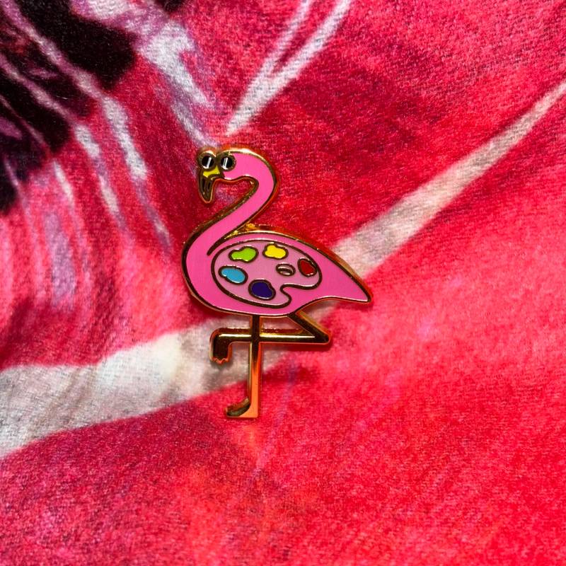 Flymingo Hard Enamel Pin Glow in The Dark Flamingo Anstecknadel Flymingo Hard Enamel Pin Glow in The Dark Flamingo Anstecknadel von Nitelyfe