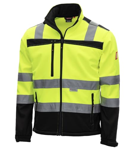 Kinder Hi-Vis Softshelljacke "7171KIDS" MOTION TEX KIDS (DE/NL/SE/PL, Numerisch, 134, 140, Regular) von Nitras