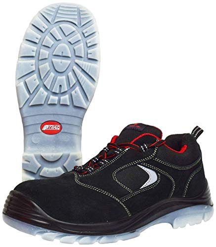 Nitras 7310 Herren-Berufsschuhe mit Zehenkappe - S1P SRC ESD - Schwarz - 41 von Nitras