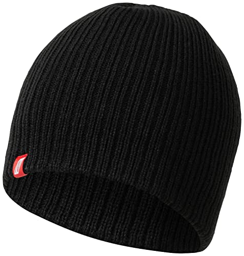 Nitras 732 Kids Winter-Mütze - Strick-Mütze für Kinder - warm & weich gefütterter Beanie für Jungen & Mädchen - Schwarz von Nitras