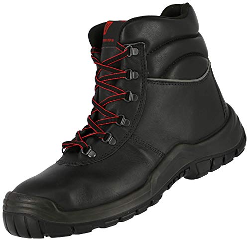 Nitras Power Step Mid+ 7213 Sicherheitsstiefel - EN 20345 S3 SRC ESD - Schwarz - 48 von Nitras