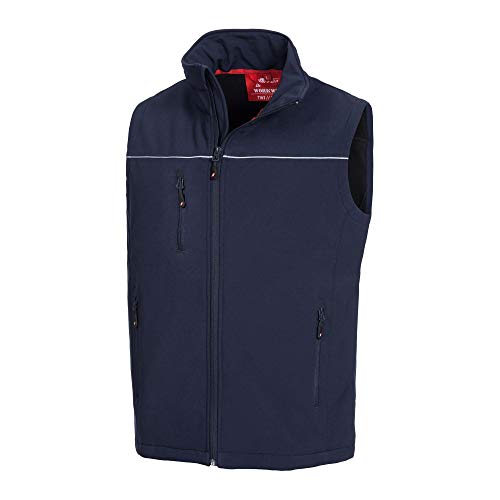 Nitras Herren Motion Tex Light Softshellweste Apache, Marineblau, L von Nitras