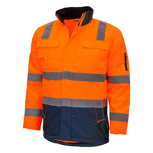Nitras Herren Warnschutz Parka - wasser- & schmutzabweisend, mit abnehmbarer Kapuze in Warnorange Größe L Nitras Herren Warnschutz Parka - wasser- & schmutzabweisend, mit abnehmbarer Kapuze in Warnorange Größe L von Nitras