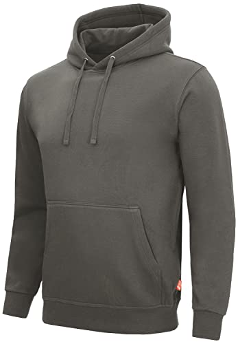 Nitras MOTION TEX LIGHT 7025 Arbeits-Kapuzen-Pullover - Pulli mit Kapuze - Hoodie für die Arbeit - Grau - 3XL von Nitras