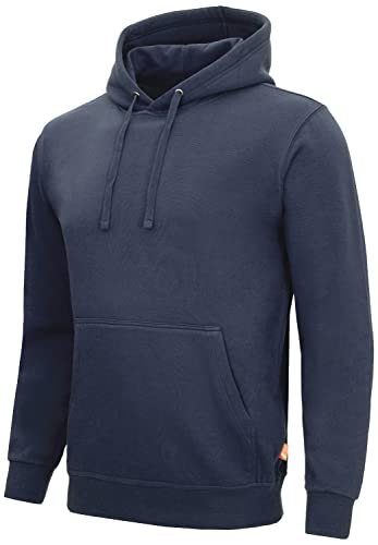 Nitras MOTION TEX LIGHT 7025 Arbeits-Kapuzen-Pullover - Pulli mit Kapuze - Hoodie für die Arbeit - Marineblau - L von Nitras