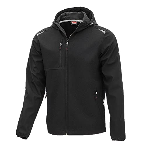 Nitras MOTION TEX LIGHT 7195 Windbreaker für die Arbeit & Freizeit - Regen- & Softshelljacke in schwarz S von Nitras