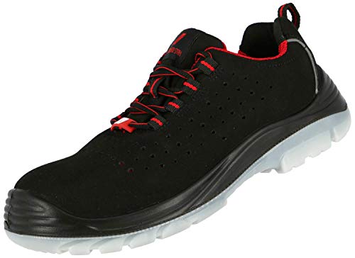 Nitras Micro Step 7420 Arbeits- & Sicherheitsschuhe - S1-P SRC - Schwarz/Rot - 42 von Nitras