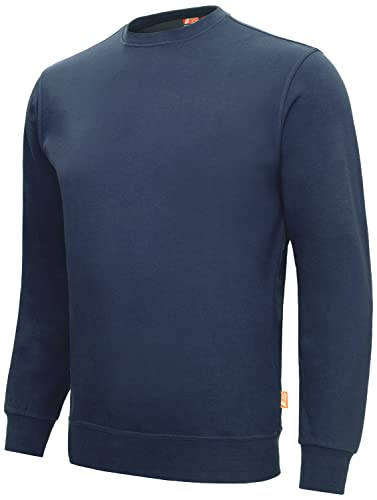 Nitras Motion TEX Light 7015 Arbeits-Pullover - Leichter Baumwoll-Pulli - Sweater für die Arbeit - Marineblau - XS von Nitras