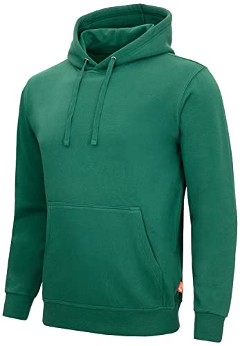 Nitras Motion TEX Light 7025 Arbeits-Kapuzen-Pullover - Pulli mit Kapuze - Hoodie für die Arbeit - Grün - 3XL von Nitras