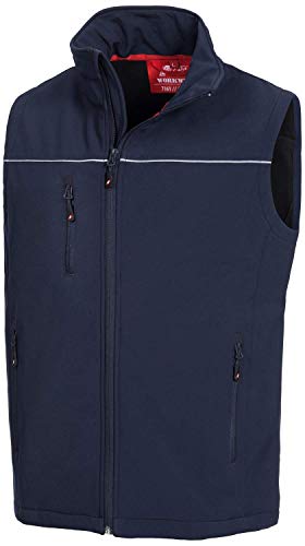 Nitras MOTION TEX LIGHT 7166 Männer-Weste - für die Arbeit - Blau - 3XL von Nitras