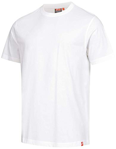 Nitras Motion TEX Light Arbeits-T-Shirt - Kurzarm-Hemd aus 100% Baumwolle - für die Arbeit - Weiß - 3XL von Nitras