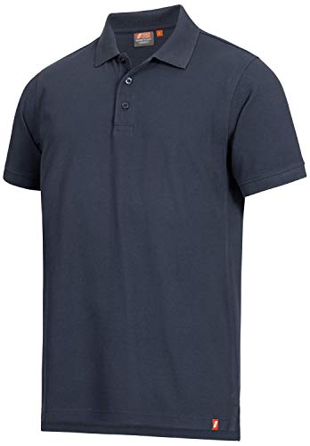 Nitras Motion TEX Light Arbeits-T-Shirt - Kurzarm-Polo-Hemd aus 100% Baumwolle - für die Arbeit - Dunkelblau - 2XL von Nitras