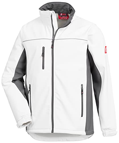 Nitras Motion Tex Light 7153 Softshelljacke - windfeste Jacke für die Arbeit - Weiß - XXL von Nitras