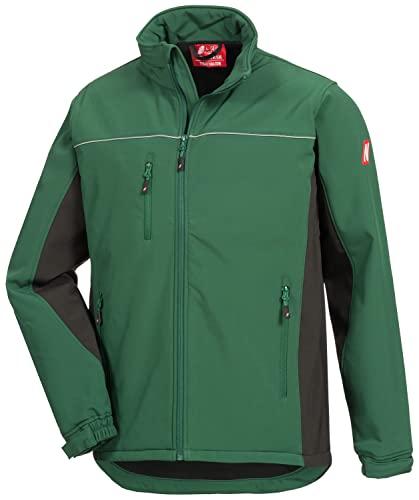 Nitras Motion Tex Light 7154 Softshelljacke - windfeste Jacke für die Arbeit - Grün - 3XL von Nitras