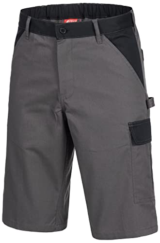 Nitras Motion Tex Light 7502 Arbeitsshorts - Shorts für die Arbeit - 35% Baumwolle - Grau - 56 von NITRAS
