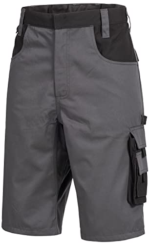 Nitras Motion Tex Plus 7602 Arbeitsshorts - Shorts für die Arbeit - 35% Baumwolle - Grau - 56 von Nitras