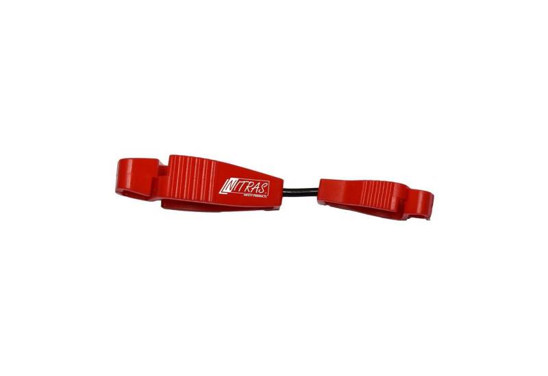 Nitras Nitril-Handschuhe Handschuhhalter-CLIP, Handschuh-Halterung, Handschuh-Clip rot (Spar-Set) von Nitras