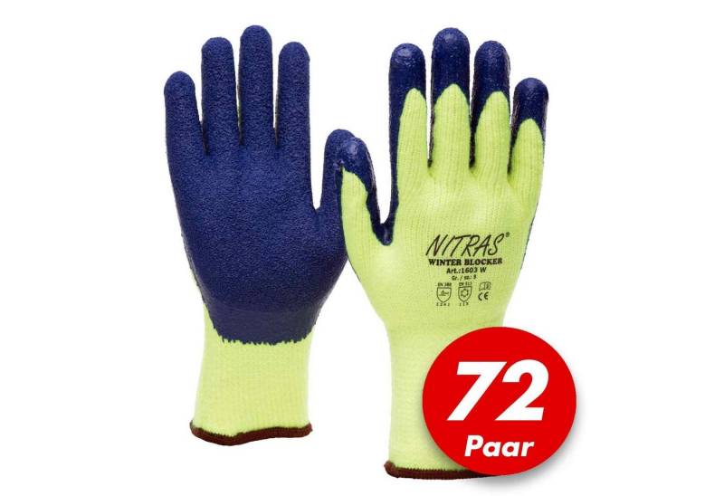 Nitras Skihandschuhe 1603W Winter Blocker Winterhandschuhe Handschuhe Latex -72 Paar (Spar-Set) von Nitras