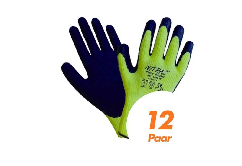 Nitras Skihandschuhe 1603W Winter Blocker Winterhandschuhe Arbeitshandschuhe 12 Paar (Spar-Set) von Nitras