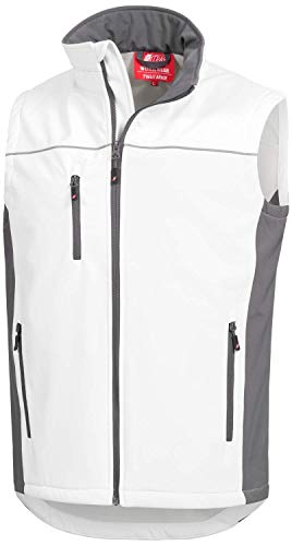 Nitras-Softshellweste-Motion Tex Light-716X-weiß/grau-winddicht und wasserabweisend Größe S von Nitras