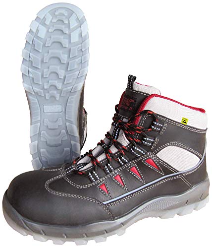 Nitras Sport Step Mid 7301 Sicherheitsschuhe - EN 20345 S3 SRC - Schwarz - 35 von Nitras