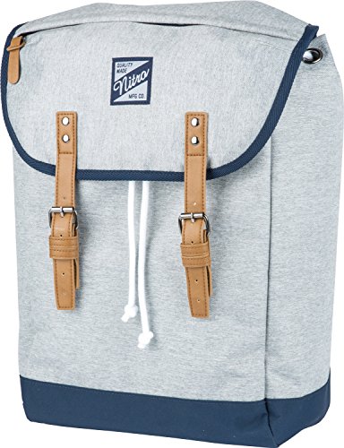 Venice Urbaner Freizeit Damen Herren Rucksack Im Retro Look Mit Gepolstertem 15'' Laptop Fach Schulrucksack Wanderrucksack Streetpack, Morning Mist, 28L von Nitro