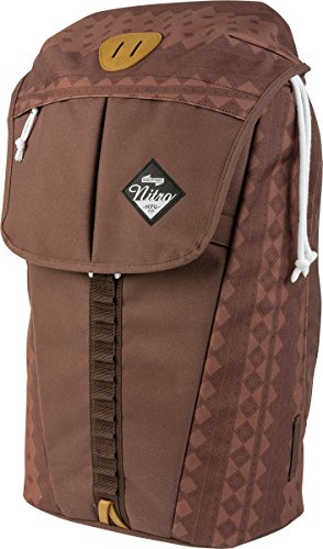 Nitro Cypress sportiver Daypack Rucksack für Uni & Freizeit, Streetpack mit gepolstertem 15“ Wide Laptopfach & Seesacktunnelverschluss, Überschlagdeckel, Northern Patch, 28 L von Nitro