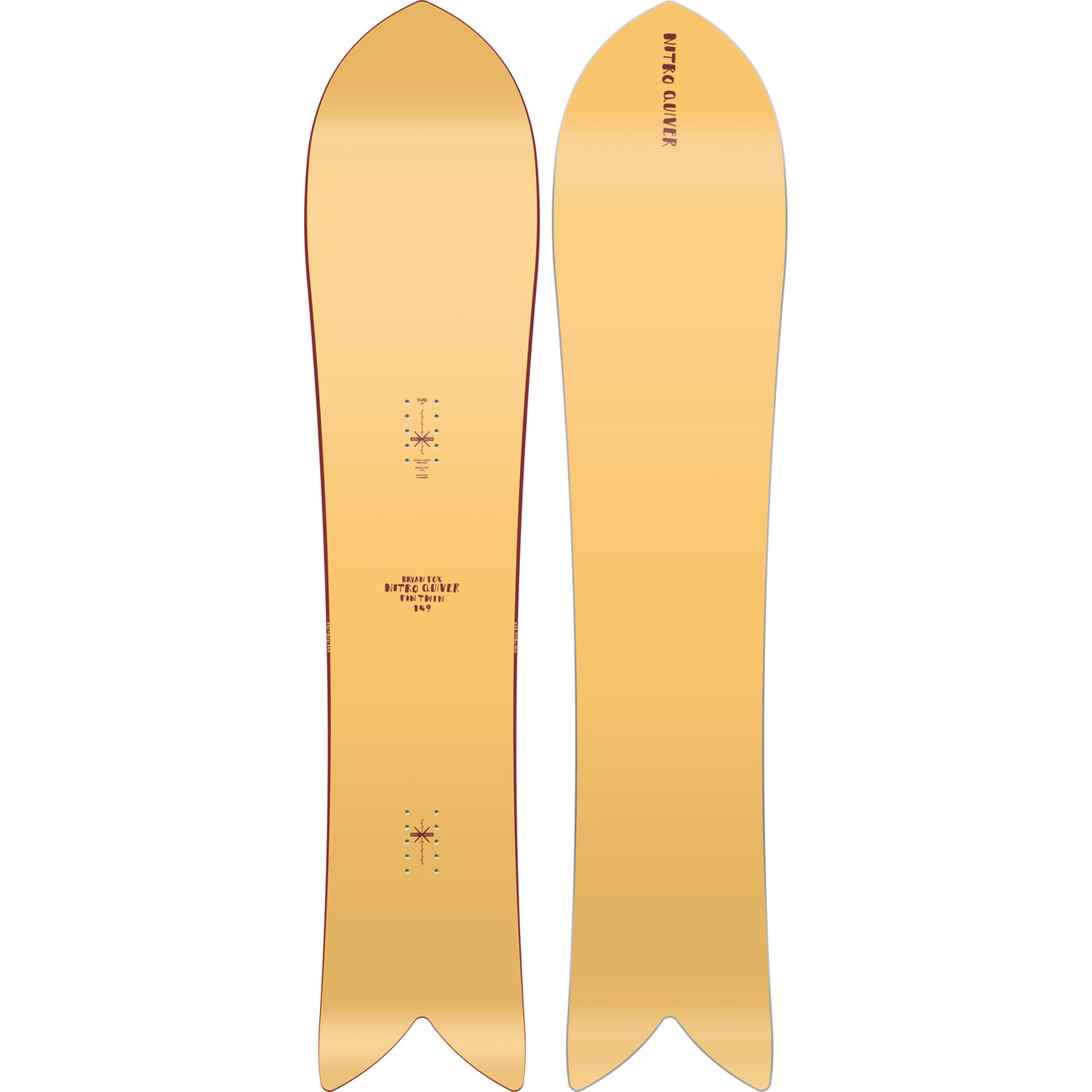 Nitro Herren Freeride Snowboard Quiver FINTWIN von Nitro