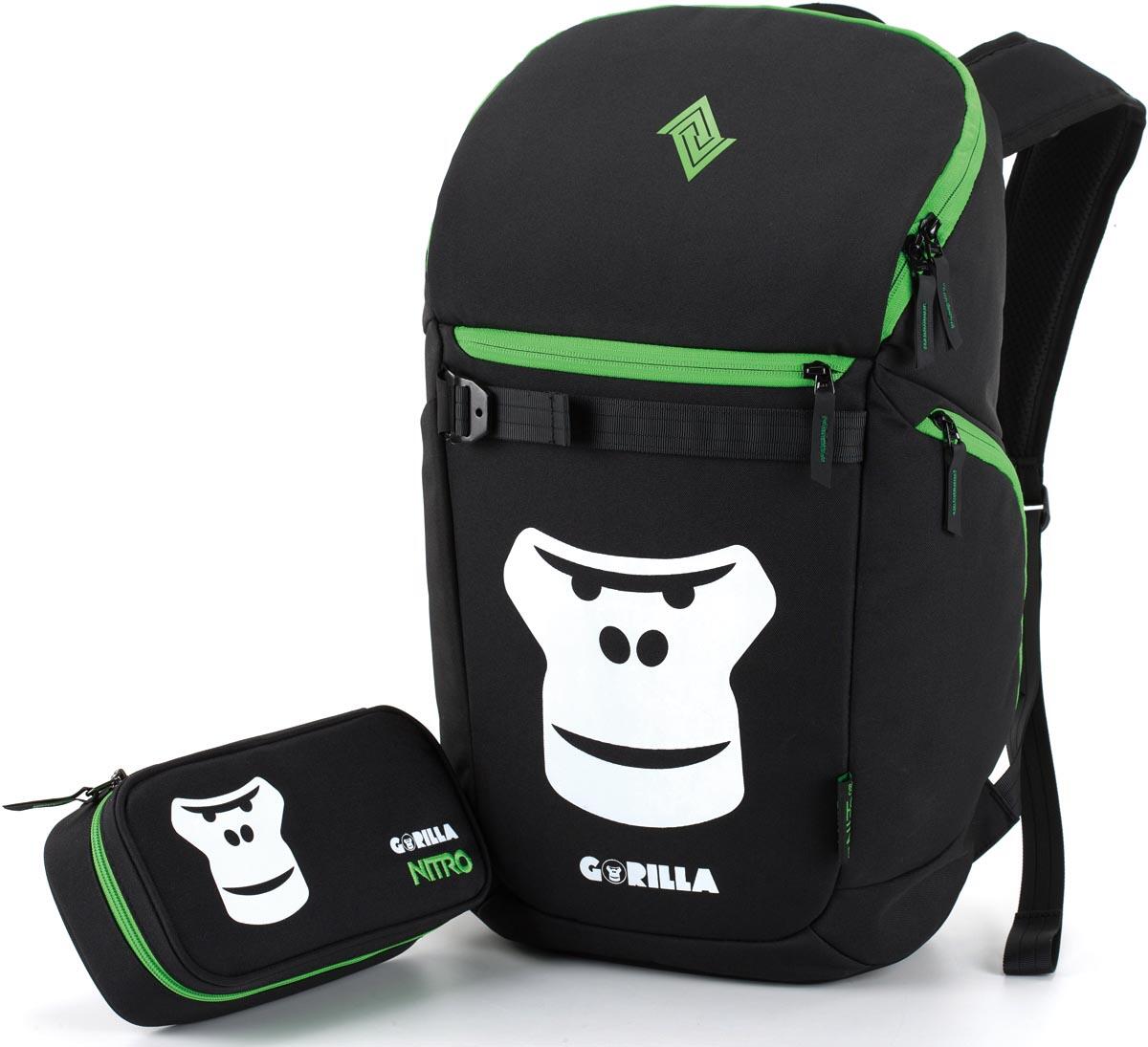 Nitro - Rucksack NIKURO Pack Set Gorilla nikuro gorilla set von Nitro