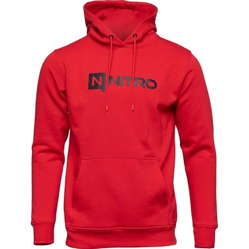 Nitro Snowboards Logo Hoodie Rot 2024, rot, L von Nitro